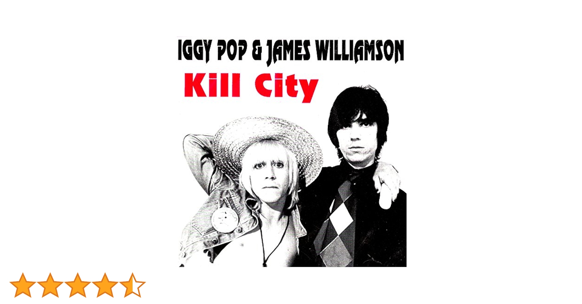 洋楽 Iggy Pop & James Williamson Kill City LP) Iggy Pop & James Williamson (The Stooges) - Kill City